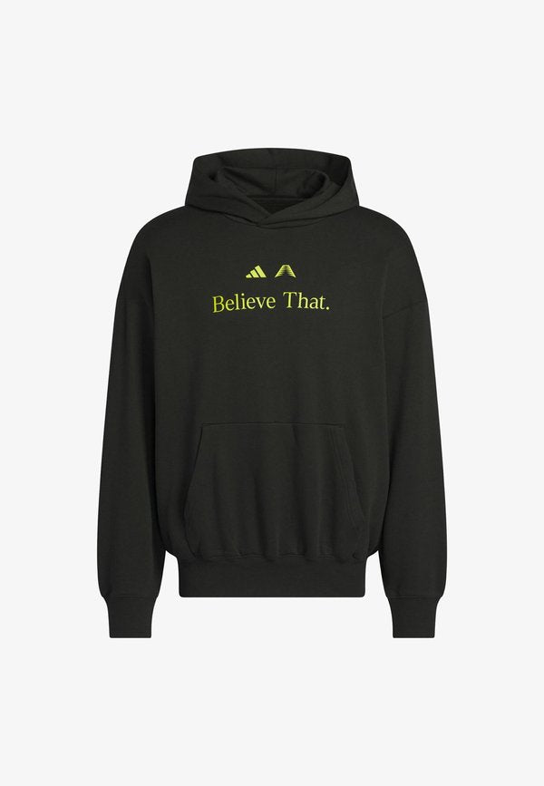 adidas Performance ANTED - Hoodie - black   preloved lime