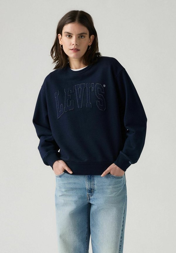 Levi's® GRAPHIC HERITAGE CREW EAGLE - Sweatshirt - levis raw edge appl