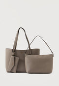 Guess BRENTON TOTE - Tote bag - dark taupe