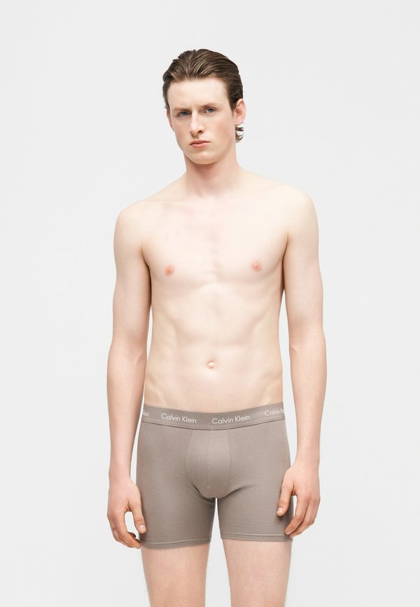 Calvin Klein Underwear 3 PACK - Boxer briefs - driftwood/moonlight blue/fanfare