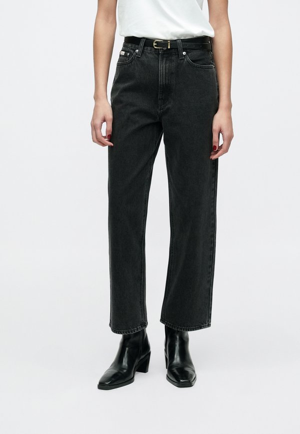 Calvin Klein Jeans BARREL PANAMA - Straight leg jeans - black