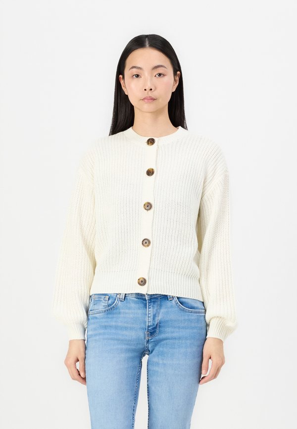 Vero Moda VMLEA O-NECK CARDIGAN  - Cardigan - cloud dancer