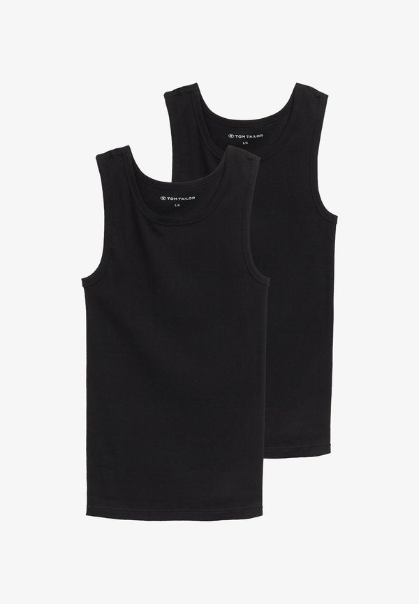 TOM TAILOR 2-PACK - Undershirt - black