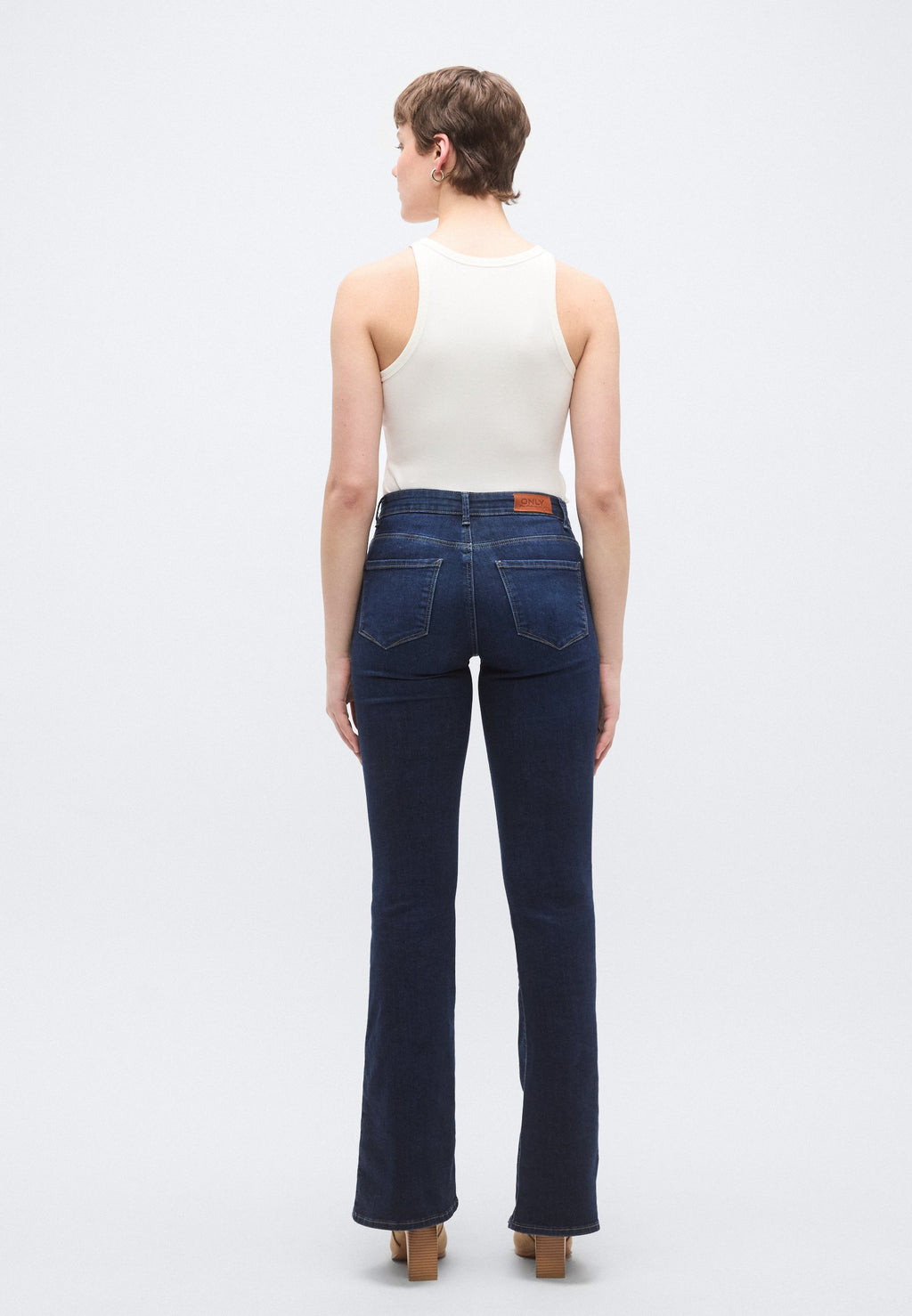 Flared fit ONLLUSH Mid waist Retro Media 4