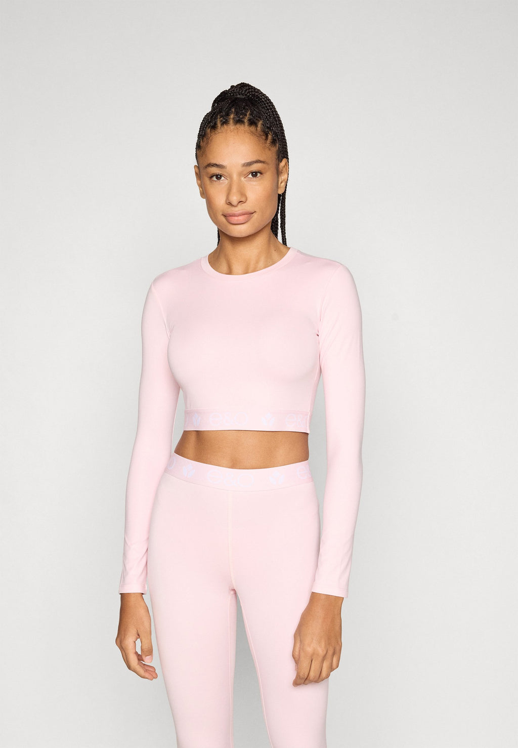 Even&Odd active CROPPED LONG SLEEVE TOP