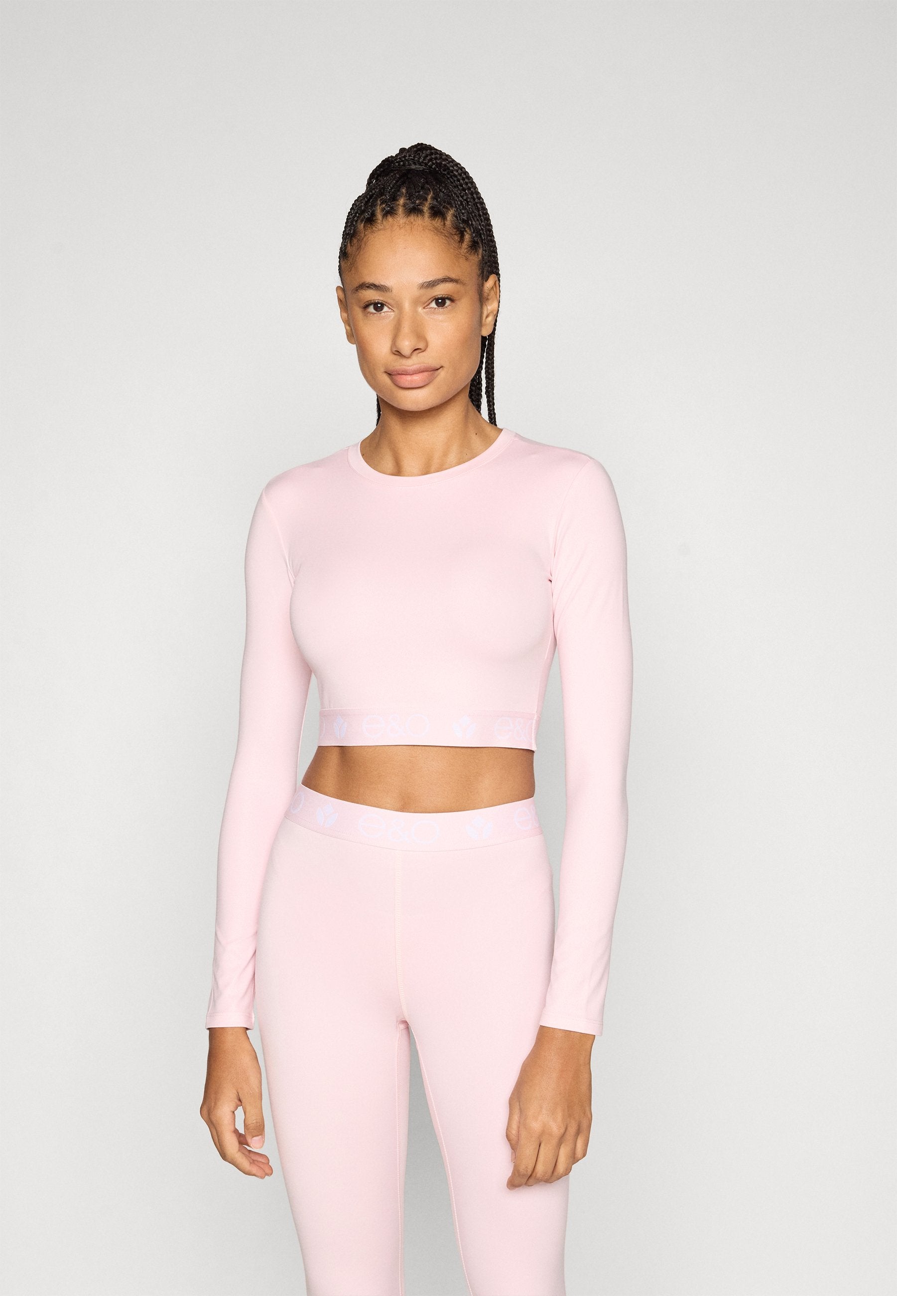 Even&Odd active CROPPED LONG SLEEVE TOP