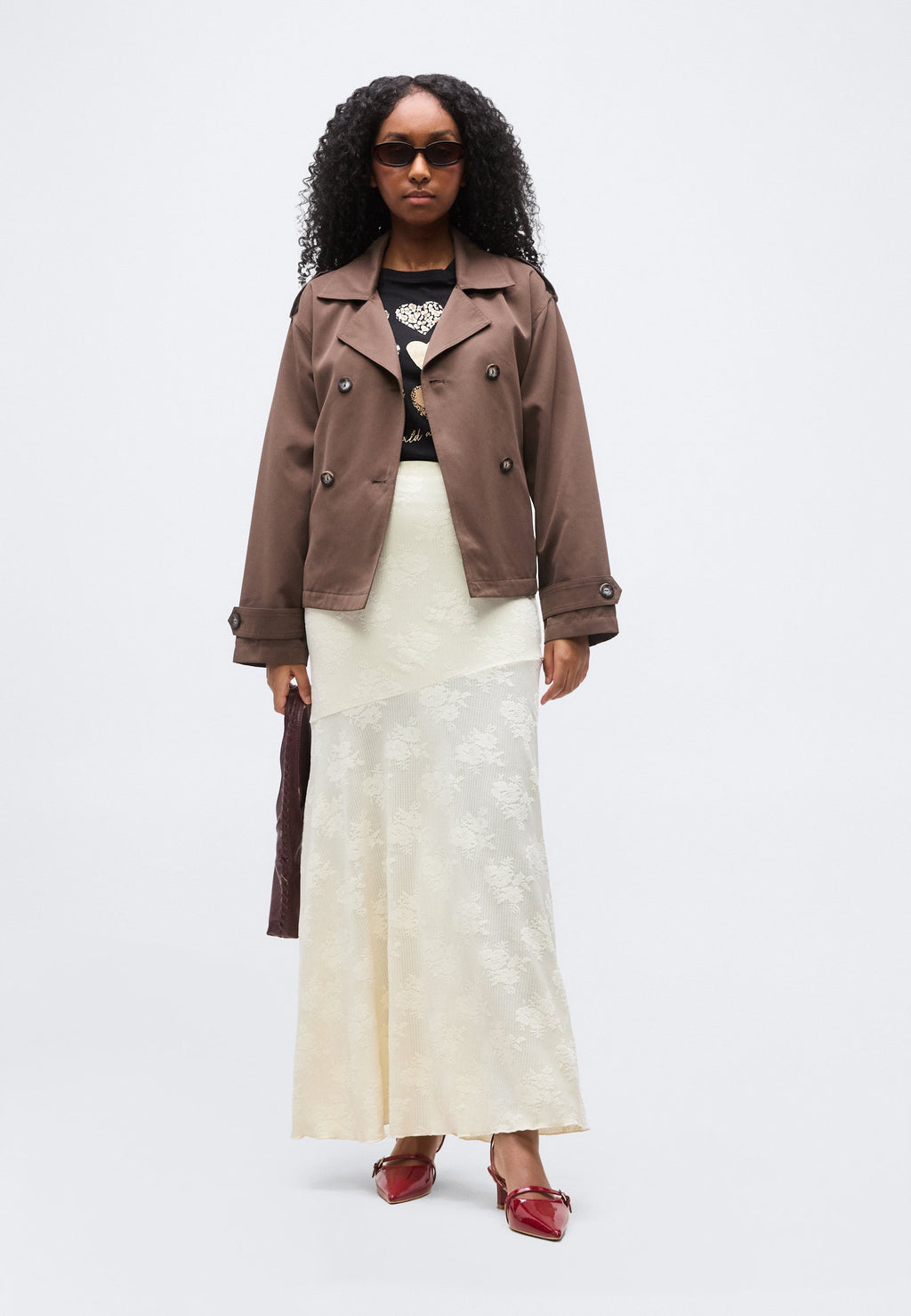 Gina Tricot Petite JACQUARD SKIRT