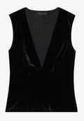 Anna Field BLACK VELVET TOP