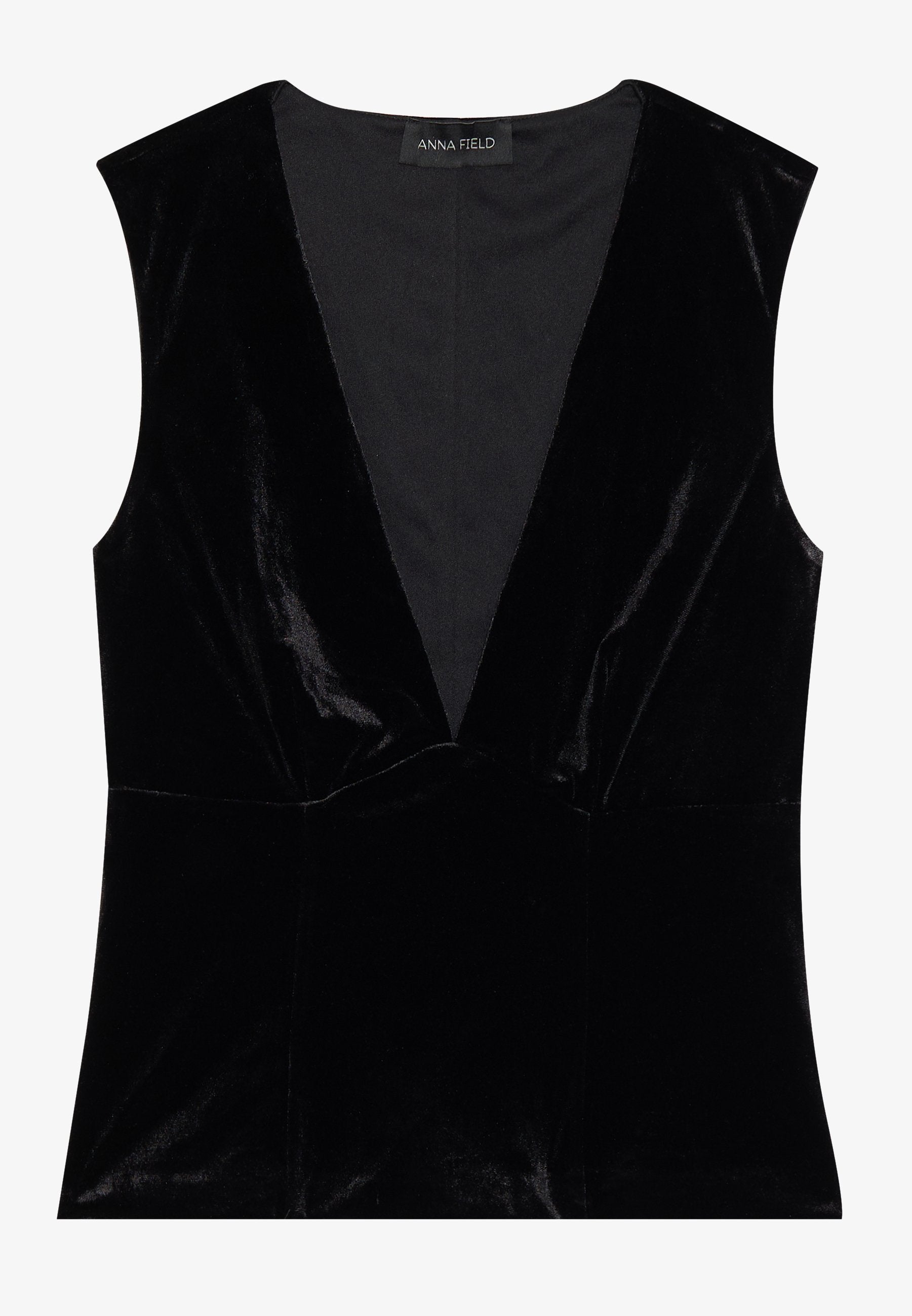 Anna Field BLACK VELVET TOP