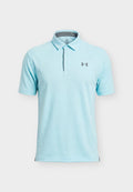Under Armour TECH - Polo shirt - opal blue/pitch gray