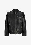 Jack & Jones Leather jacket - black