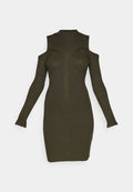 Even&Odd COLD SHOULDER BODICE NECKLINE MINI BODZCON DRESS