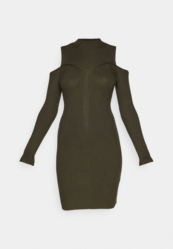 Even&Odd COLD SHOULDER BODICE NECKLINE MINI BODZCON DRESS