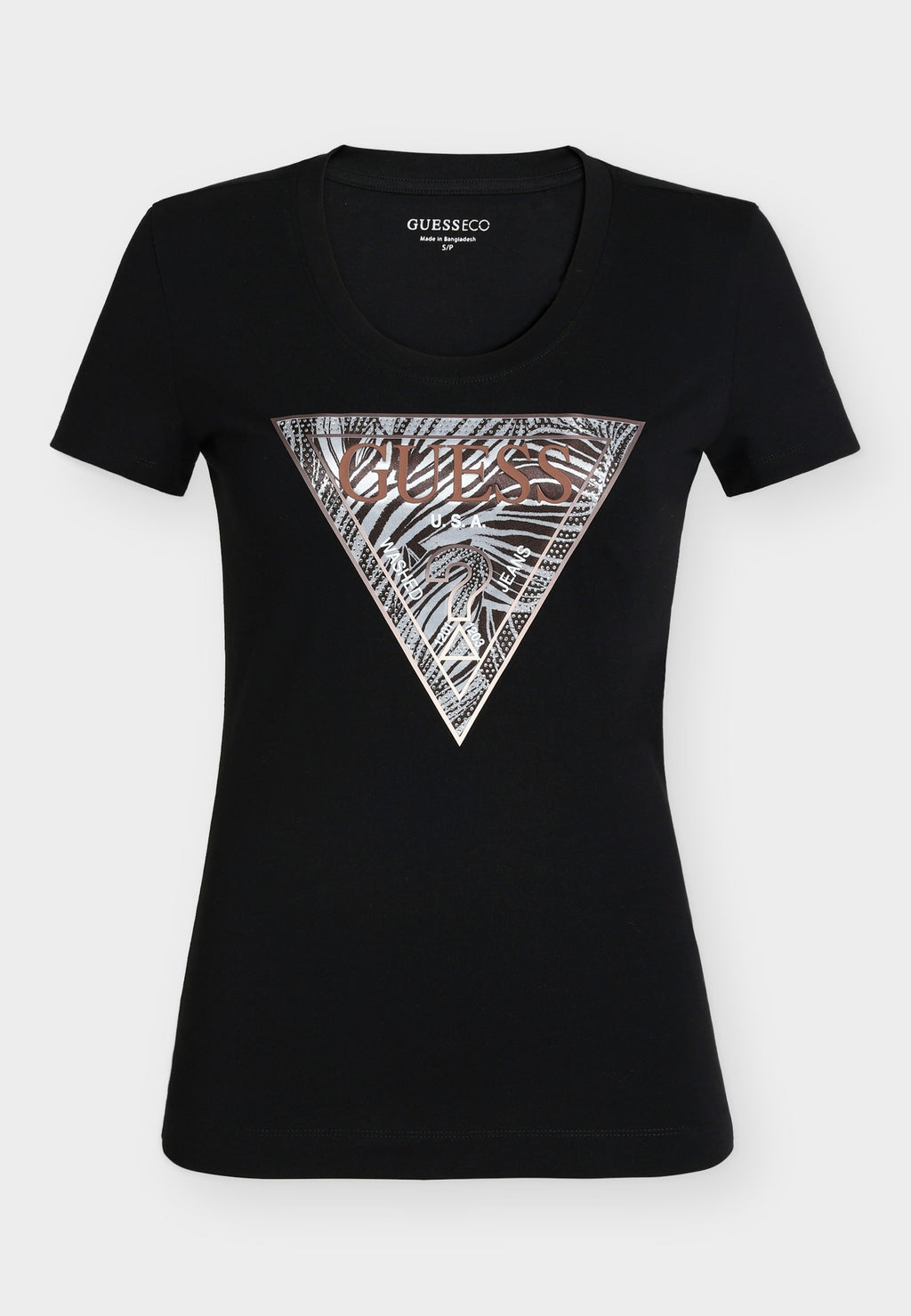 Guess ZEBRA TRIANGLE TEE