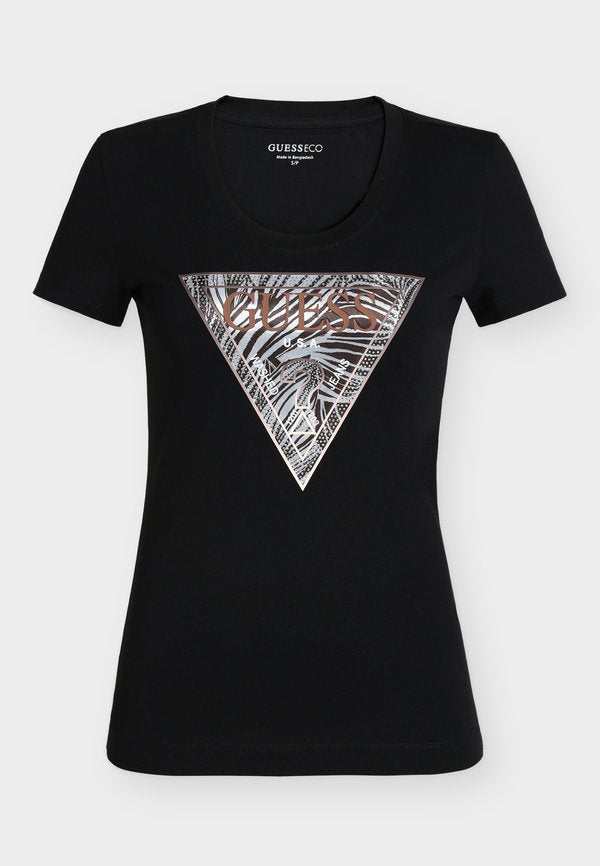 Guess ZEBRA TRIANGLE TEE