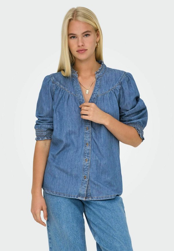 ONLY Denim ONLRAYA Denim - Button-down blouse - medium blue denim