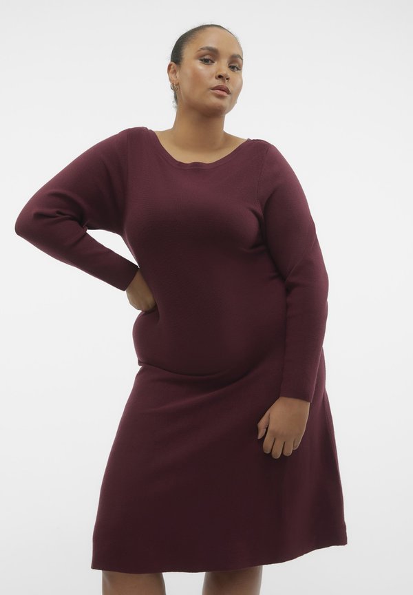 Vero Moda Curve Knitted VMCNANCY Short - Jumper dress - port royale