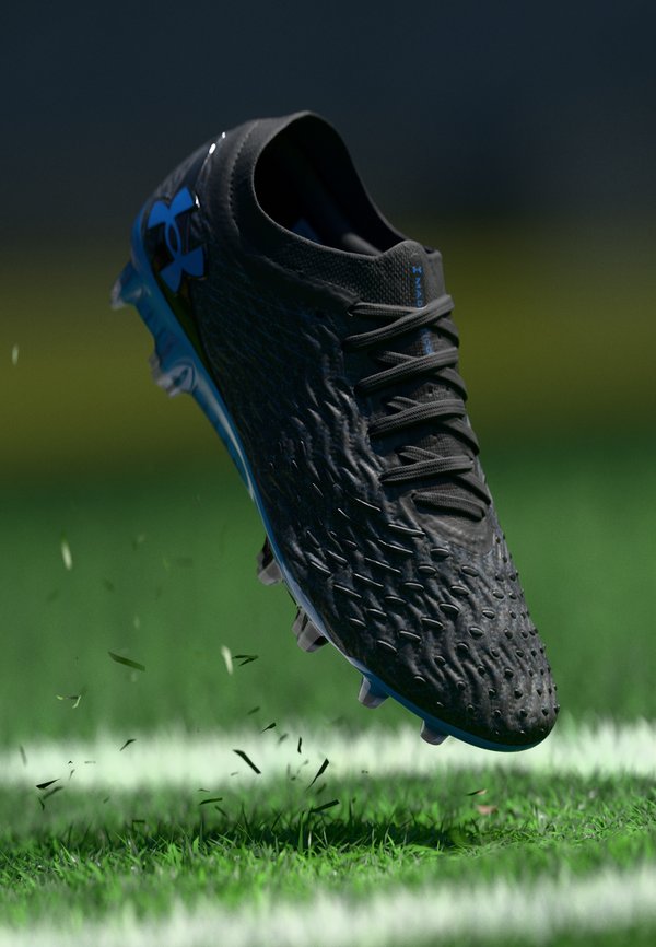 Under Armour MAGNETICO ELITE 5 FG - Firm-ground football boots - black/titan gray/blue atlantis