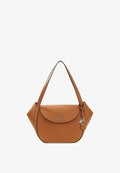 Guess COLEEN FLAP SHOULDER BAG - Handbag - caramel