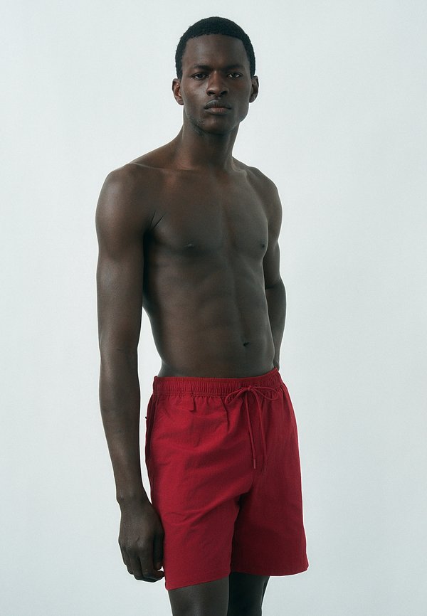 Tommy Hilfiger TAPE LONG DRAWSTRING - Swimming shorts - raspberry juice