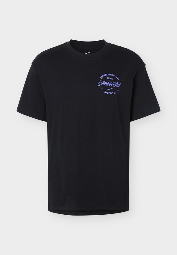 Nike Performance TEE GRIT - Print T-shirt - black/persian violet