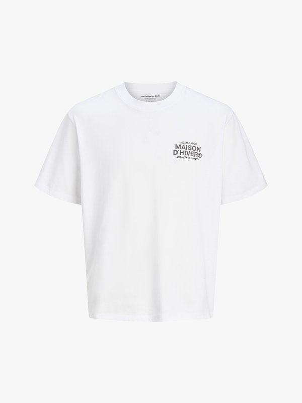 Jack & Jones T- - Print T-shirt - bright white