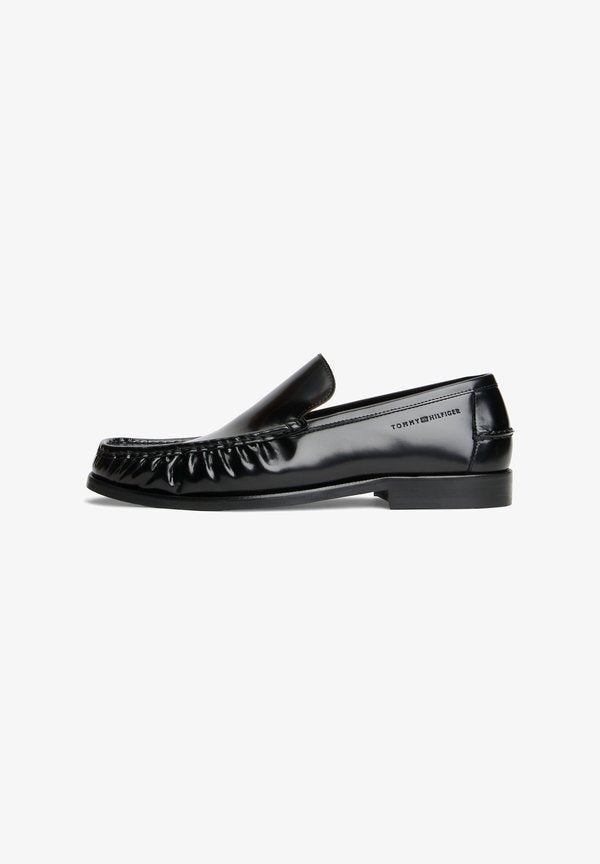 Tommy Hilfiger HILFIGER SQUARE TOE ABRASIVATO - Smart slip-ons - black