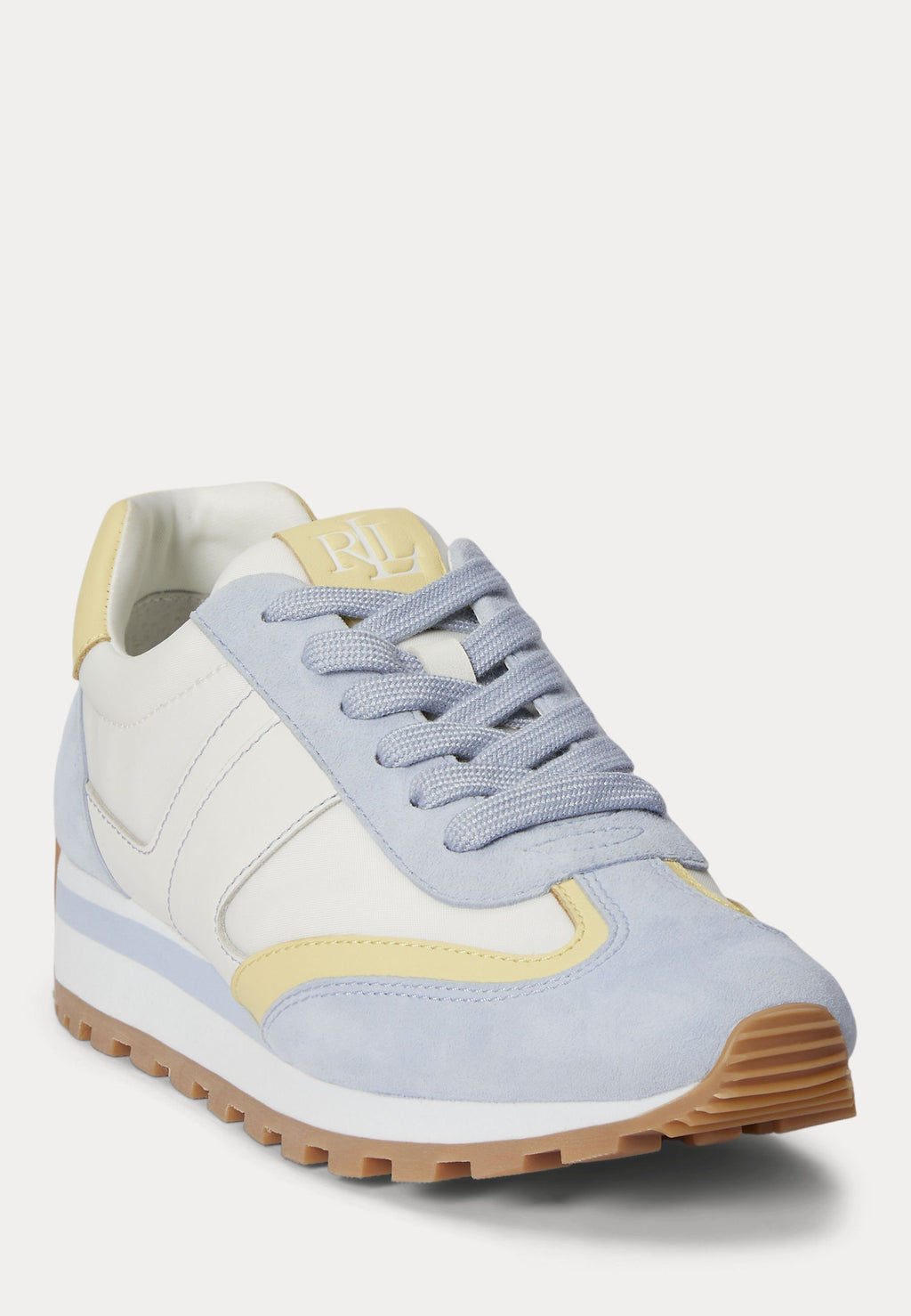 Lauren Ralph Lauren DANI COLOR-BLOCKED LEATHER SNEAKER