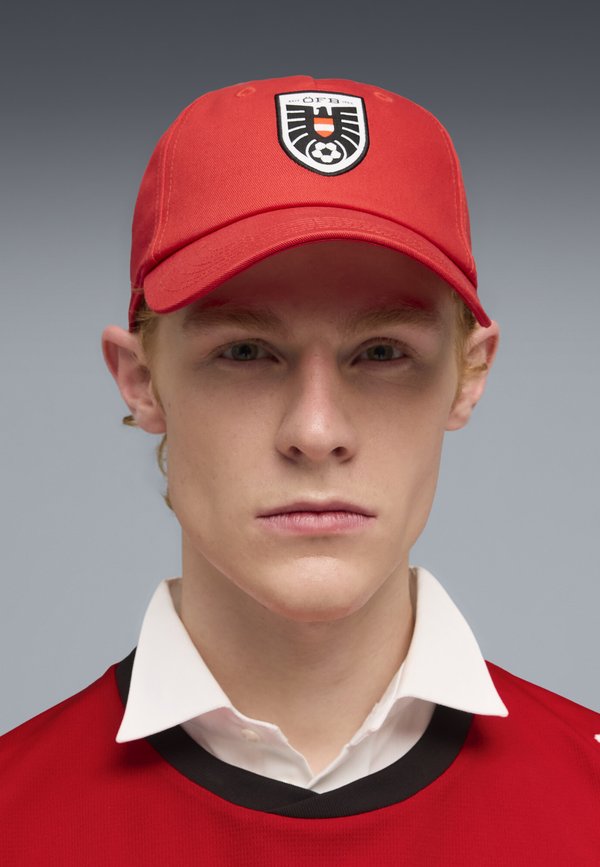 Puma ÖSTERREICH ESSENTIALS CAP UNISEX - Cap - red- white