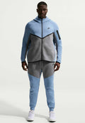 Nike Sportswear M NK TCH FLC JGGR - Tracksuit bottoms - work blue/ cool grey black