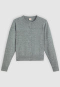 Levi's® SUPER SOFT CREWNECK CARDI - Cardigan - dark heather gray