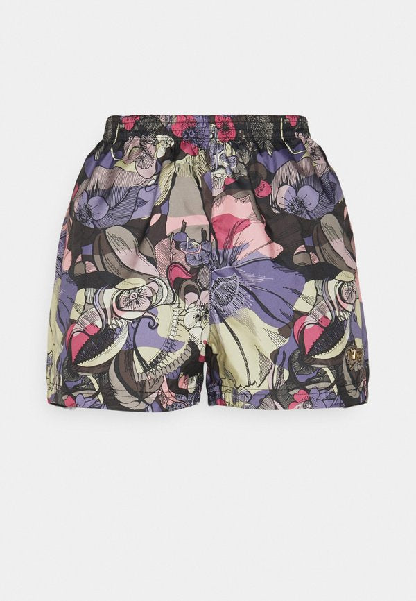 Nike Sportswear FEMME - Shorts - ironstone/black/metallic gold