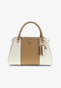 Guess NOELLE LUXURY SATCHEL - Handbag - beige