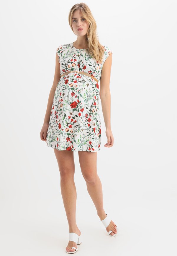 Spring Maternity DAWN BELTED NURSING DRESS
