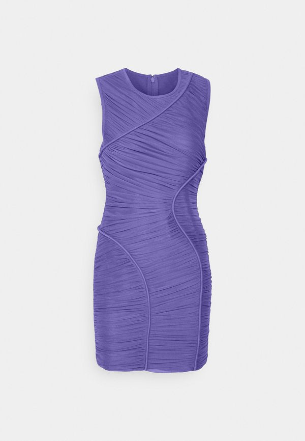 Hervé Léger RUCHED MESH MINI DRESS