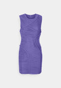 Hervé Léger RUCHED MESH MINI DRESS