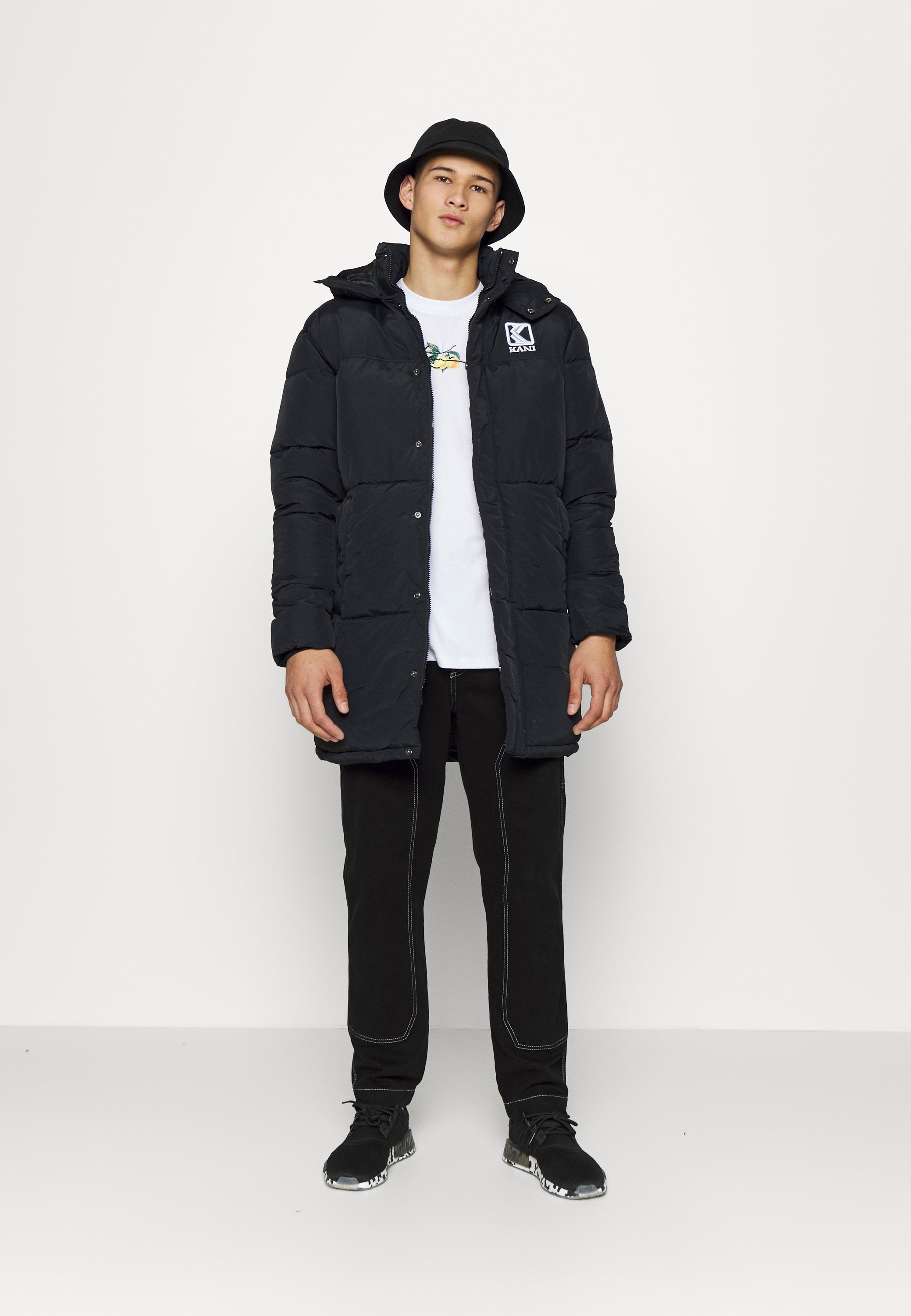Karl Kani LONG HOODED PUFFER JACKET UNISEX