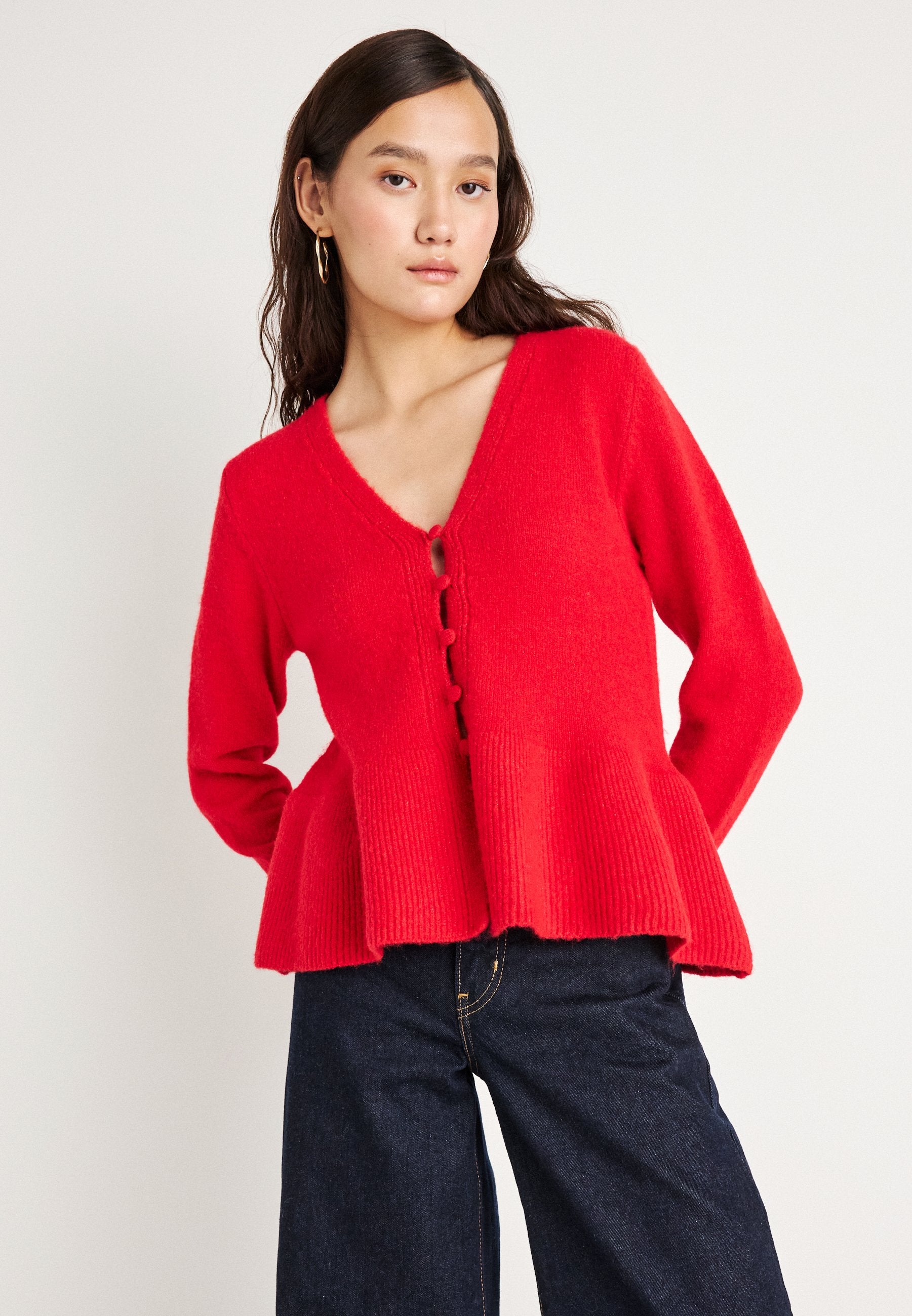 Gina Tricot PEPLUM CARDIGAN