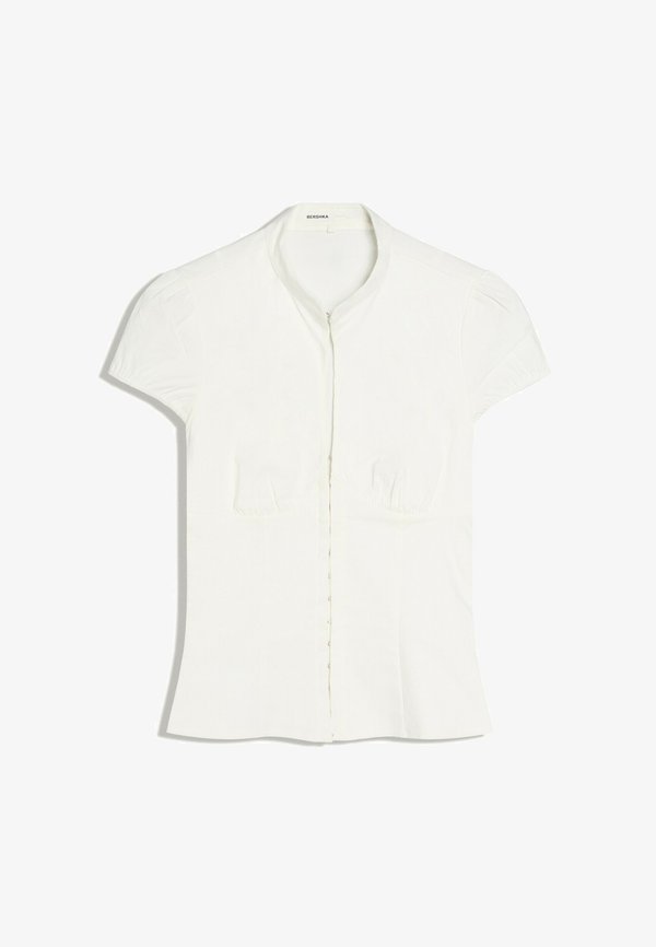 Bershka SHORT SLEEVE QIPAO SHIRT - Blouse - white