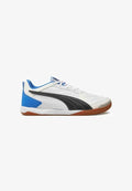 Puma PRESSING IV INDOOR HALLEN - Indoor football boots - white black bluemazing