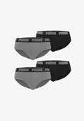 Puma 4ER PACK - Briefs - dark grey melange