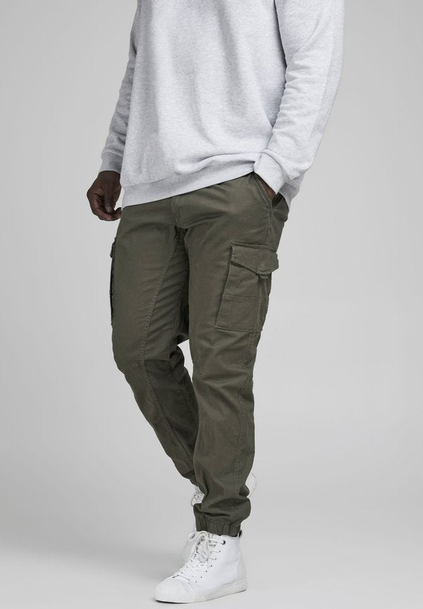 Jack & Jones JJIPAUL JJFLAKE - Cargo trousers - olive night