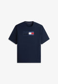 Tommy Hilfiger PLUS FLAG GRAPHIC JERSEY T-SHIRT - Print T-shirt - desert sky