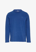 s.Oliver MIT LOGO-DETAIL - Long sleeved top - ozeanblau