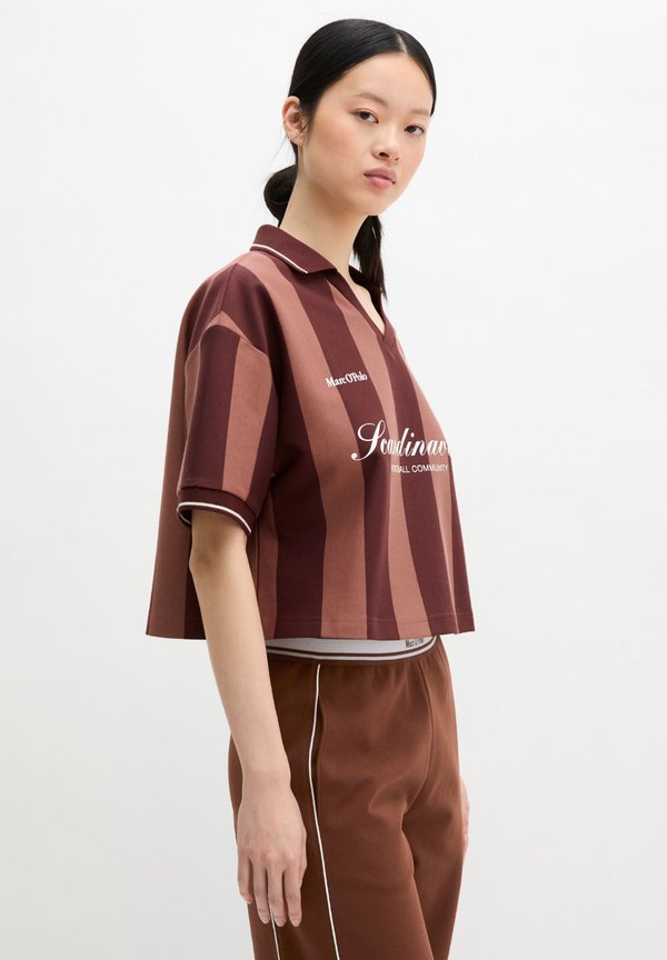 Marc O'Polo MOP CLUB '67 FOOTBALL TRIKOT SHIRT, CROPPED, STRIPED