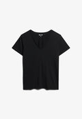 Superdry & Co EMBROIDERED V NECK  - Basic T-shirt - black