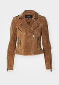 Vero Moda VMROYCEALICE - Leather jacket - tobacco brown
