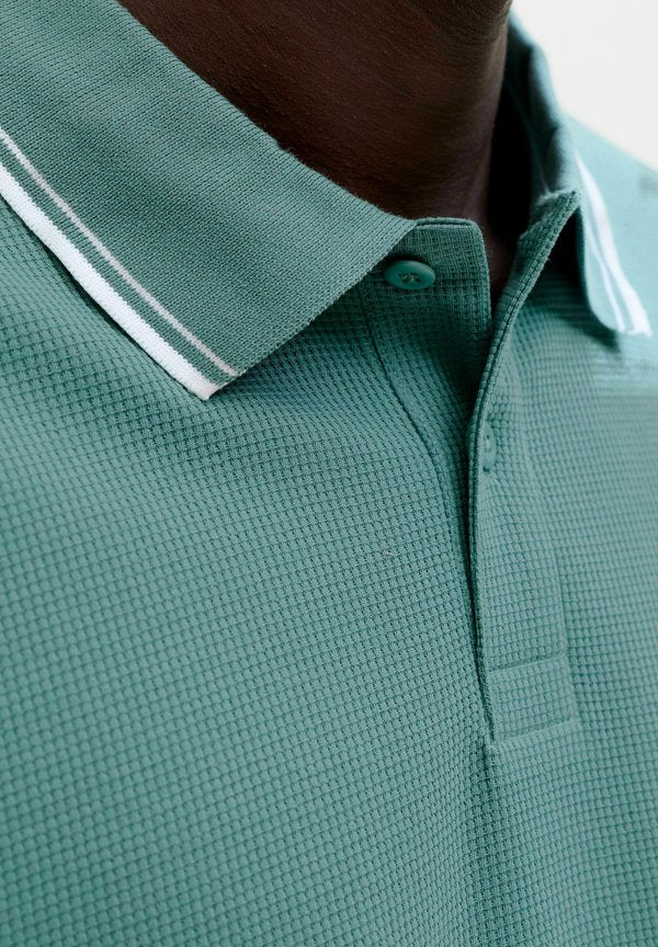 Jack & Jones Plus Size Logo - Polo shirt - mineral blue