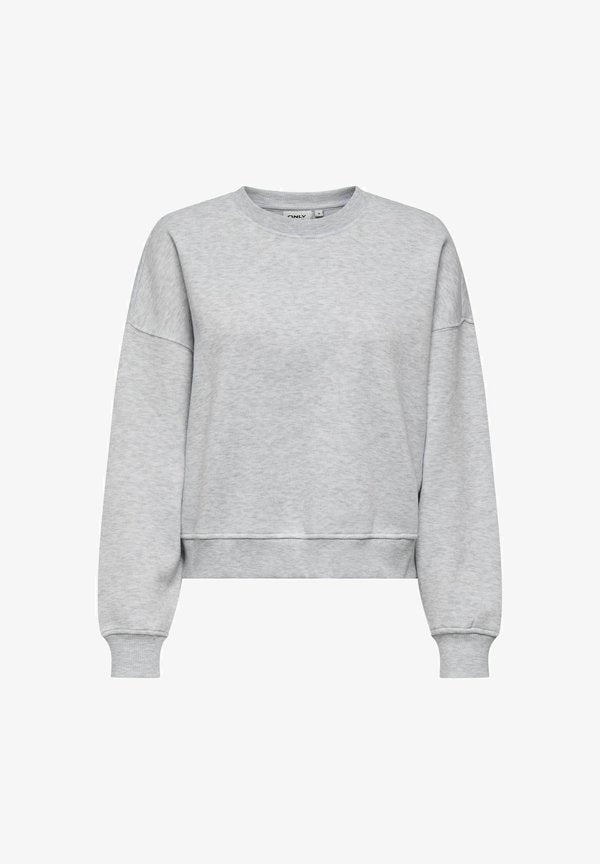ONLY ONLBEST L/S CREW NECK SWT NOOS - Sweatshirt - light grey melange