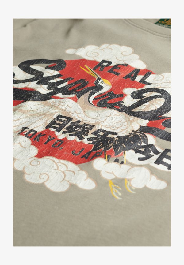 Superdry & Co VINTAGE LOGO TOKYO - Print T-shirt - light khaki green